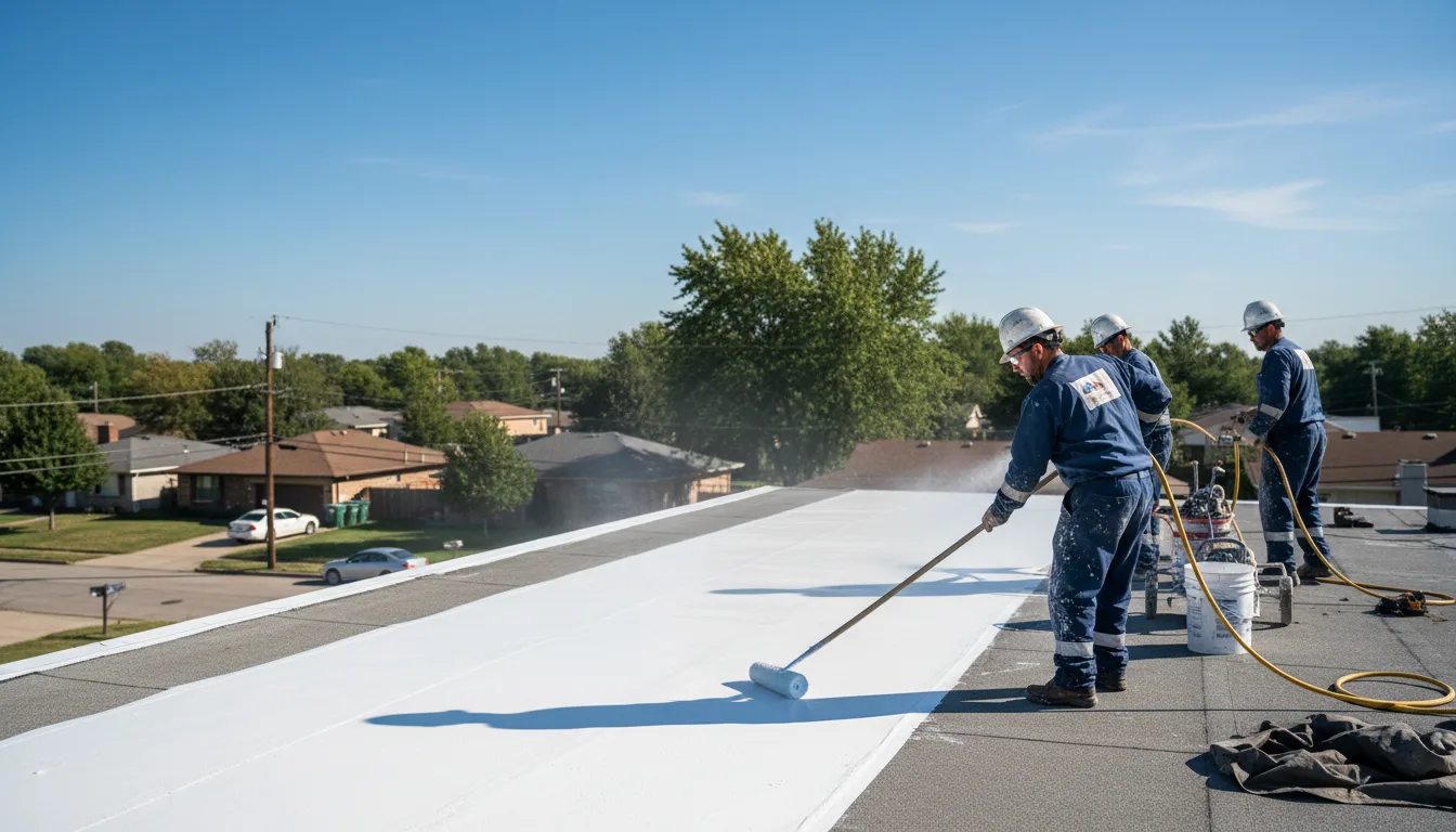 Commercial roof coating in Chickasha, OK near me